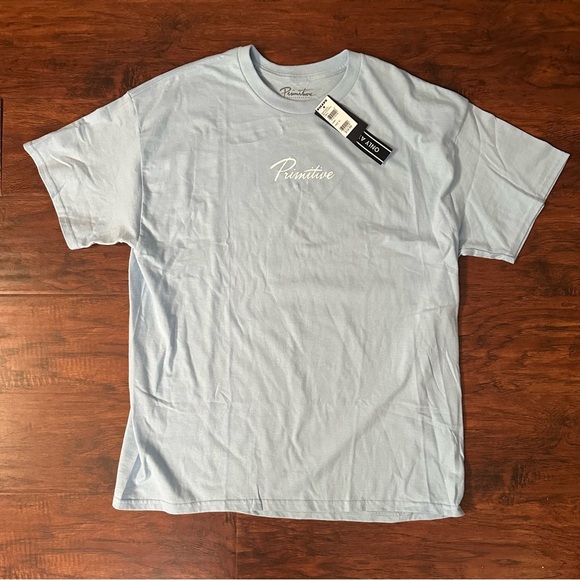 Primitive Light Blue Men's T-Shirt - Picture 1 of 3